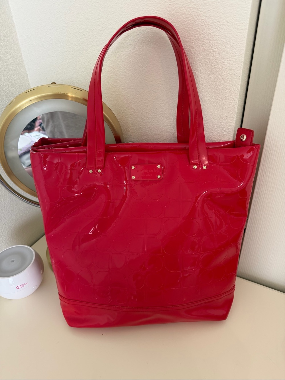 Kate Spade tote bag red/dark pink